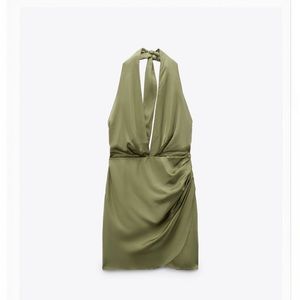 Zara Satin Effect Mini Dress
